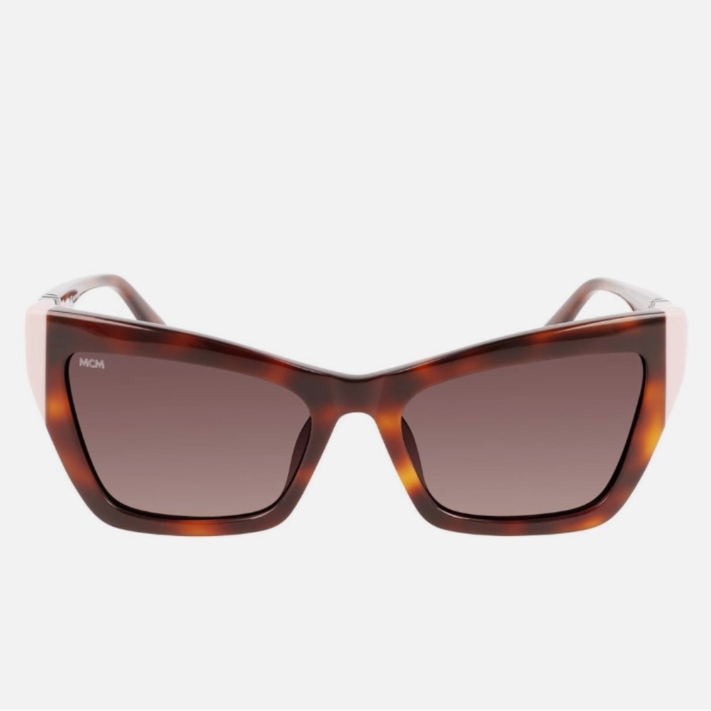 MCM Tortoiseshell & Pink Cat-Eye Sunglasses - Picture 8 of 9
